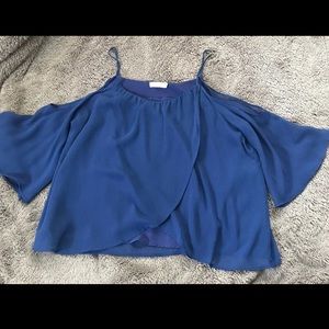 Tank top with bell sleeves